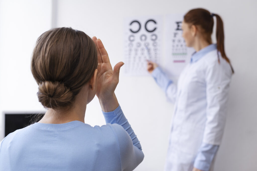test na wzrok u optometrysty